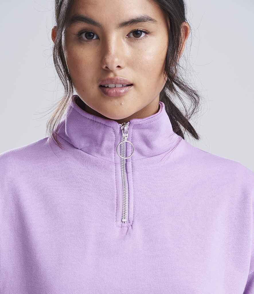 AWDis Ladies Cropped 1/4 Zip Sweatshirt - PenCarrie